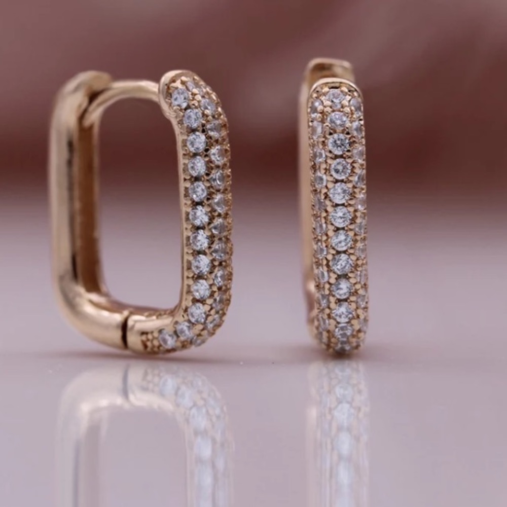 🌟 Gold plated O shape Hoop earrings